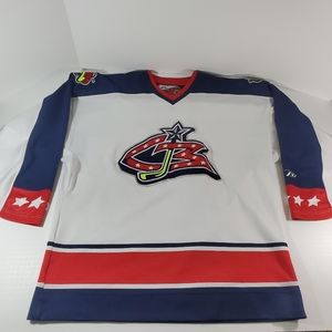 Vintage Columbus Blue Jackets Hockey Pro Player NHL Stitched Jersey Size XL